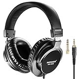 Neewer NW-3000 Closed Studio Headphones, 10Hz-26kHz Lightweight Dynamic Headsets with 3 meters Cable, 3.5mm and 6.5mm Plugs, Low Noise for Appreciating Music, Watching Movies, Playing Games, Recording