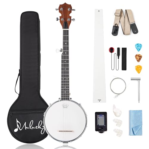 Mulucky 5 String Banjo Mini - 28 Inch Travel Banjo