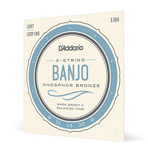 D'Addario EJ69 Phosphor Bronze 5-String Banjo Strings