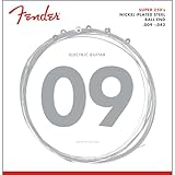 Fender Super 250 Electric Guitar Strings, Nickel Plated Steel, Ball End, 250L .009-.042