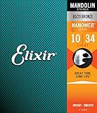 Elixir Strings Mandolin Strings w NANOWEB Coating, Light (.010-.034)